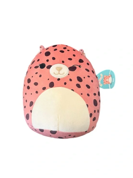 Squishmallows Nya Pink Spotted Leopard Plush with Cream Belly 12” - Picture 4 of 10